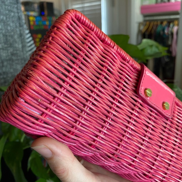 Pink rattan clutch - Picture 10 of 10